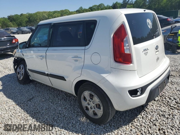 2013 Kia Soul with VIN KNDJT2A58D7503290, listed as a Copart auction lot 52391595 with 124,457 mi miles and Salvage Title. Bid and sale history available at carsss.com. Image 2.