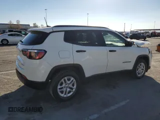 2017 Jeep Compass Sport with VIN 3C4NJCAB1HT672619, listed as a Copart auction lot 87966095 with 89,870 mi miles and Clean Title. Bid and sale history available at carsss.com. Image 3.