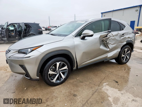 2021 Lexus NX 300 with VIN JTJGARDZ9M2243757, listed as a Copart auction lot 58339885 with 86,047 mi miles and Salvage title. Bid and sale history available at DreamBid. Image 1.