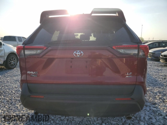 2019 Toyota RAV4 LE with VIN 2T3G1RFV5KC011417, listed as a Copart auction lot 50394495 with 116,687 mi miles and Salvage Title. Bid and sale history available at DreamBid. Image 6.