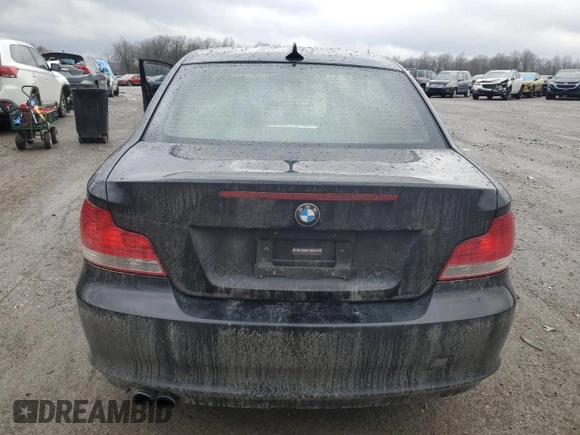2011 BMW 1 Series 128i with VIN WBAUP9C54BVL89477, listed as a Copart auction lot 44921245 with 135,546 mi miles and Salvage title. Bid and sale history available at DreamBid. Image 6.
