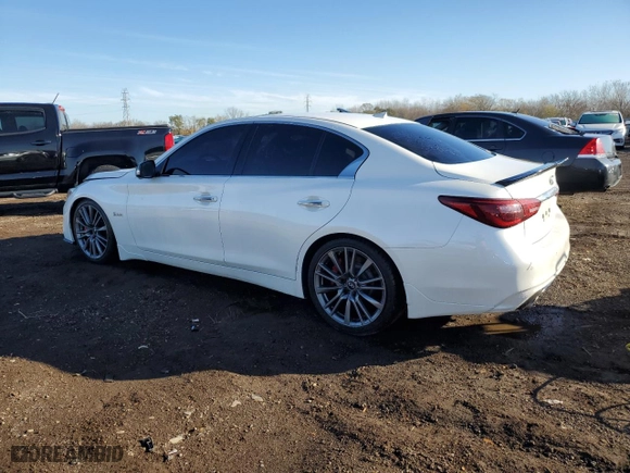 2018 Infiniti Q50 RED SPORT 400 with VIN JN1FV7AP4JM640029, listed as a Copart auction lot 79103514 with NaN miles and Salvage Title. Bid and sale history available at carsss.com. Image 2.