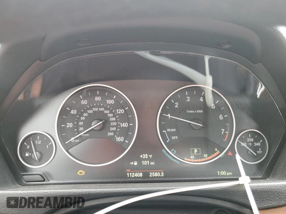 2015 BMW 4 Series 428i xDrive with VIN WBA4C9C54FD330601, listed as a Copart auction lot 45168955 with 112,408 mi miles and Salvage title. Bid and sale history available at DreamBid. Image 9.