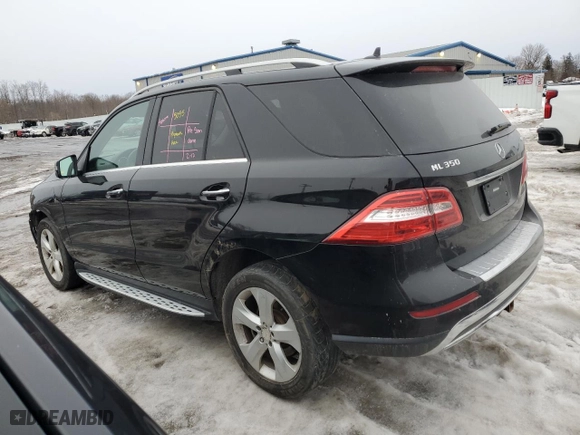 2015 Mercedes-Benz M-Class ML 350 with VIN 4JGDA5HB7FA582016, listed as a Copart auction lot 46476975 with 112,512 mi miles and Salvage Title. Bid and sale history available at carsss.com. Image 2.