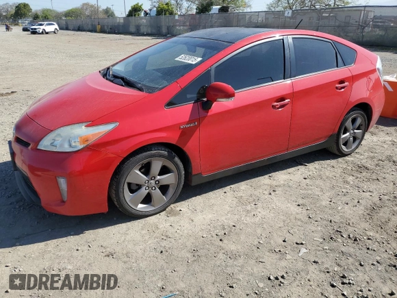 2015 Toyota Prius Four with VIN JTDKN3DUXF0400620, listed as a Copart auction lot 52620015 with 165,934 mi miles and Salvage Title. Bid and sale history available at DreamBid. Image 1.