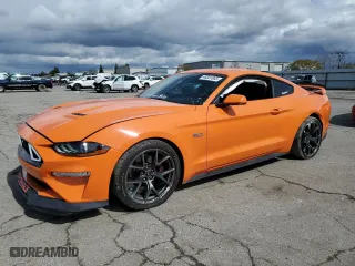 2021 Ford Mustang GT with VIN 1FA6P8CF2M5110602, listed as a Copart auction lot 48301085 with 3,529 mi miles and Salvage Title. Bid and sale history available at carsss.com. Image 1.