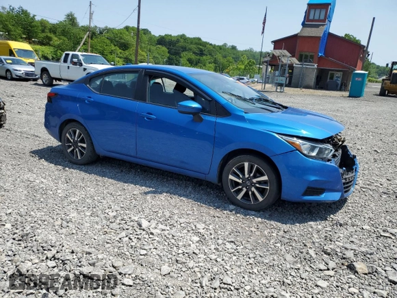 2021 Nissan Versa SV with VIN 3N1CN8EV5ML817624, listed as a Copart auction lot 58752455 with 94,240 mi miles and Salvage title. Bid and sale history available at DreamBid. Image 4.
