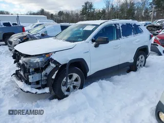 2021 Toyota RAV4 Hybrid LE with VIN 4T3LWRFV9MU047628, listed as a IAAI auction lot 41335589 with 36,748 mi miles. Bid and sale history available at carsss.com. Image 20.