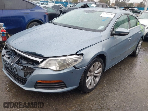 2012 Volkswagen CC Sport with VIN WVWMN7AN5CE541820, listed as a IAAI auction lot 41709393 with 98,459 mi miles. Bid and sale history available at carsss.com. Image 2.