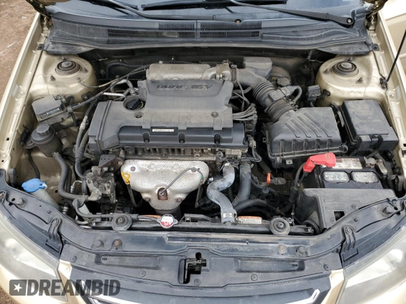 2009 Kia Spectra LX z VIN KNAFE222195652337, wystawiony jako Copart lot #45874605 z przebiegiem 141 149 mil mil oraz Szkoda całkowita • Salvage title. Historia ofert i sprzedaży dostępna na DreamBid. Obrazek 12.
