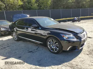 2016 Lexus LS 460 with VIN JTHBL5EF0G5141379, listed as a Copart auction lot 74665294 with 90,124 mi miles and Salvage title. Bid and sale history available at DreamBid. Image 4.