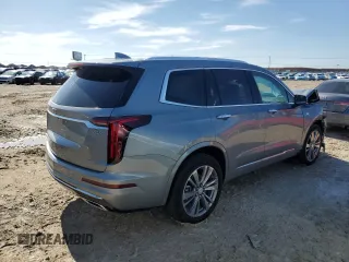 2024 Cadillac XT6 FWD Premium Luxury with VIN 1GYKPCRSXRZ734769, listed as a Copart auction lot 42954995 with 0 mi miles and Salvage Title. Bid and sale history available at carsss.com. Image 3.