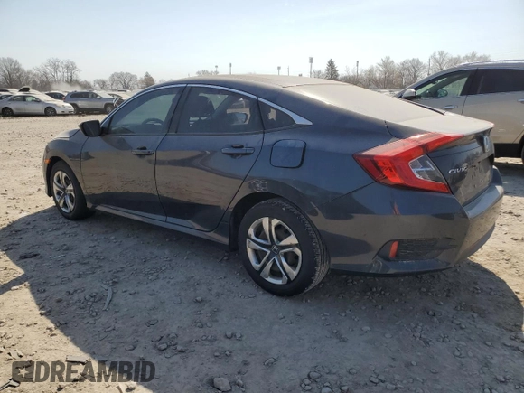 2017 Honda Civic Sedan LX with VIN 19XFC2F59HE000663, listed as a Copart auction lot 48856145 with 0 mi miles and Salvage Title. Bid and sale history available at carsss.com. Image 2.