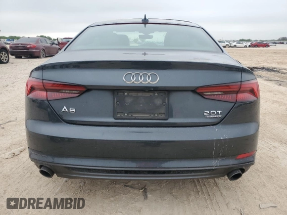 2018 Audi A5 Premium Plus with VIN WAUTNAF5XJA062229, listed as a Copart auction lot 51327825 with Not Provided miles and Salvage Title. Bid and sale history available at DreamBid. Image 6.