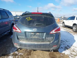 2013 Nissan Murano SL with VIN JN8AZ1MW9DW304806, listed as a IAAI auction lot 41336681 with 217,614 mi miles. Bid and sale history available at carsss.com. Image 16.