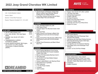 2022 Jeep Grand Cherokee WK Limited with VIN 1C4RJFBG2NC138629, listed as a Copart auction lot 54413944 with 50,191 mi miles and Non Repairable. Bid and sale history available at carsss.com. Image 12.