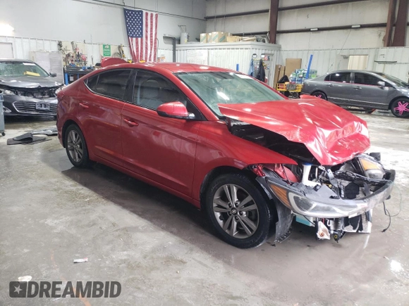2017 Hyundai Elantra SE with VIN 5NPD84LF6HH138836, listed as a Copart auction lot 44227385 with 60,885 mi miles and Salvage Title. Bid and sale history available at DreamBid. Image 4.
