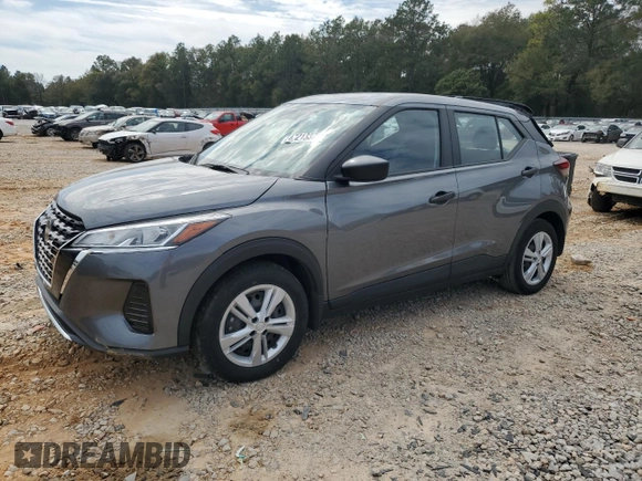 2023 Nissan Kicks S with VIN 3N1CP5BV9PL498164, listed as a Copart auction lot 47213375 with 50,264 mi miles and Salvage Title. Bid and sale history available at carsss.com. Image 1.