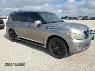 2012 Infiniti QX56 7-passenger with VIN JN8AZ2NF6C9516659, listed as a Copart auction lot 69617814 with 275,756 mi miles and Clean Title. Bid and sale history available at carsss.com. Image 4.