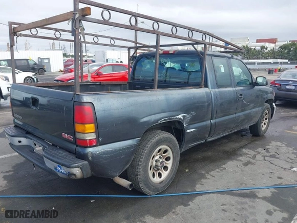 2005 GMC Sierra 1500 Work Truck with VIN 1GTEC19X45Z124620, listed as a IAAI auction lot 41538446 with 1 mi miles. Bid and sale history available at carsss.com. Image 4.