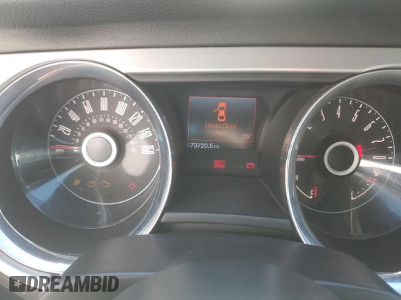 2014 Ford Mustang V6 with VIN 1ZVBP8EM8E5310788, listed as a Copart auction lot 48499365 with 73,720 mi miles and Salvage Title. Bid and sale history available at carsss.com. Image 9.