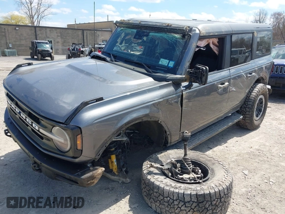 2022 Ford Bronco with VIN 1FMEE5DP3NLB03118, listed as a IAAI auction lot 42096181 with 62,685 mi miles and . Bid and sale history available at DreamBid. Image 6.