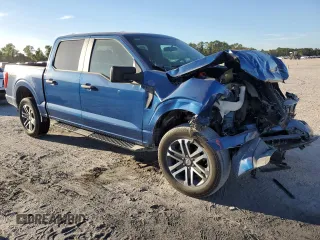 2023 Ford F-150 XL with VIN 1FTFW1E51PKF30933, listed as a Copart auction lot 76121834 with 26,267 mi miles and Salvage Title. Bid and sale history available at carsss.com. Image 4.