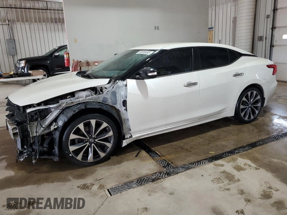 2016 Nissan Maxima S with VIN 1N4AA6AP7GC387631, listed as a Copart auction lot 58959455 with 84,045 mi miles and Salvage title. Bid and sale history available at DreamBid. Image 1.