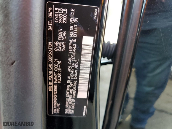 2015 Volvo V60 T5 Drive-E Platinum with VIN YV140MEM5F1231963, listed as a Copart auction lot 42265744 with 102,864 mi miles. Bid and sale history available at carsss.com. Image 13.