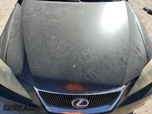 2008 Lexus IS with VIN JTHBK262482068517, listed as a Copart auction lot 46473535 with 200,763 mi miles and Salvage Title. Bid and sale history available at carsss.com. Image 11.