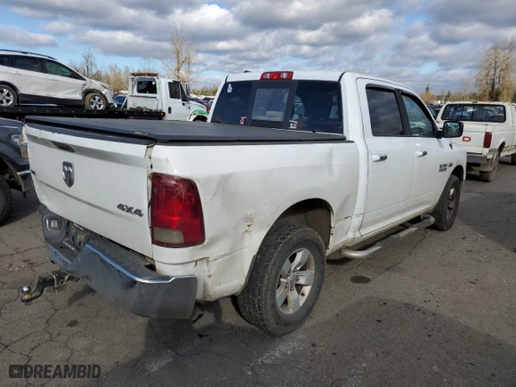2018 Ram 1500 Big Horn with VIN 1C6RR7LT6JS306211, listed as a Copart auction lot 43805405 with 183,562 mi miles and Salvage Title. Bid and sale history available at carsss.com. Image 3.