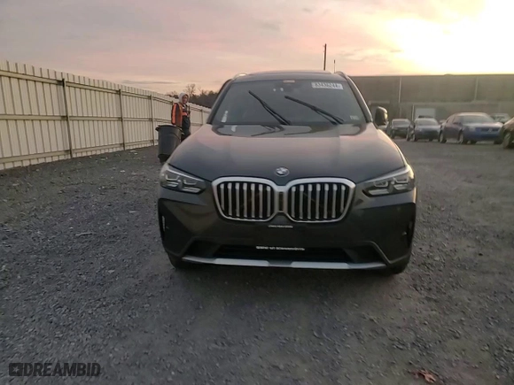 2023 BMW X3 xDrive30i with VIN 5UX53DP09P9N51560, listed as a Copart auction lot 83436244 with 0 mi miles and Salvage Title. Bid and sale history available at carsss.com. Image 12.