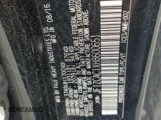 2017 Subaru BRZ Limited with VIN JF1ZCAC1XH8600651, listed as a Copart auction lot 61066515 with 109,875 mi miles and Salvage title. Bid and sale history available at DreamBid. Image 13.