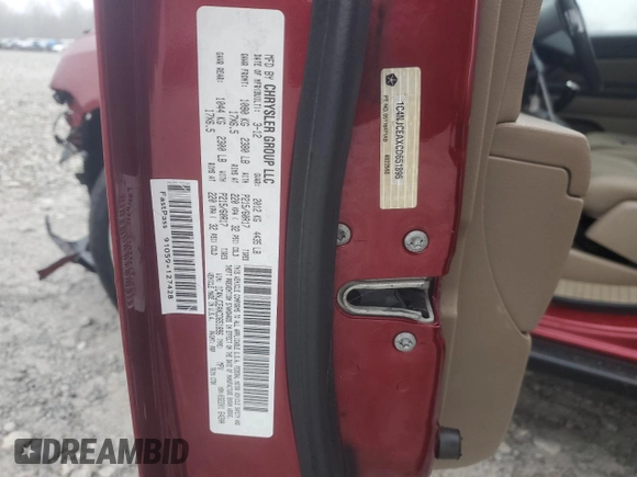 2012 Jeep Compass Latitude with VIN 1C4NJCEAXCD651896, listed as a Copart auction lot 86442794 with 92,181 mi miles and Salvage Title. Bid and sale history available at DreamBid. Image 13.