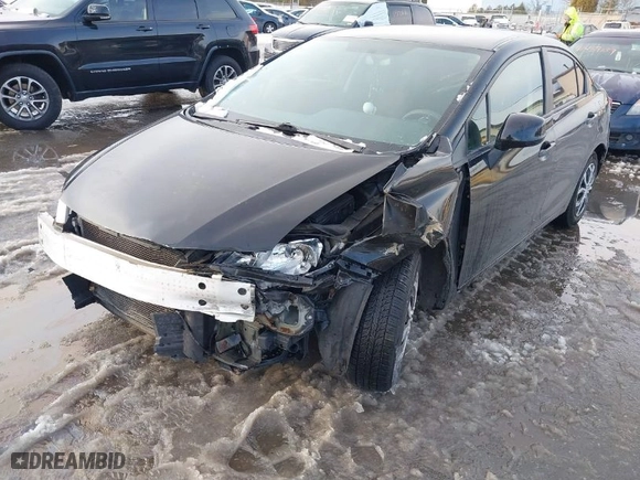 2013 Honda Civic Sdn LX with VIN 19XFB2F51DE204709, listed as a IAAI auction lot 41405894 with 166,810 mi miles. Bid and sale history available at carsss.com. Image 6.