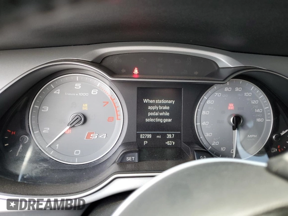 2016 Audi S4 Premium Plus with VIN WAUBGAFL2GA010686, listed as a Copart auction lot 45856494 with 82,799 mi miles. Bid and sale history available at carsss.com. Image 9.