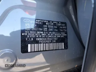 2024 Hyundai Ioniq 6 SEL z VIN KMHM34AC9RA077087, wystawiony jako Copart lot #45884475 z przebiegiem 614 mil mil oraz Szkoda całkowita • Salvage title. Historia ofert i sprzedaży dostępna na DreamBid. Obrazek 14.