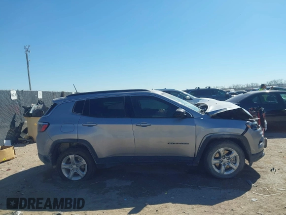2023 Jeep Compass Latitude with VIN 3C4NJDBN9PT540799, listed as a IAAI auction lot 41857875 with Not Provided miles and . Bid and sale history available at DreamBid. Image 13.