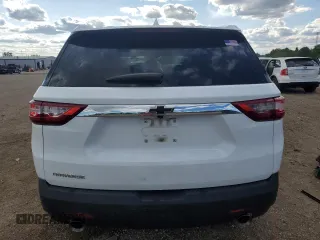 2020 Chevrolet Traverse LS with VIN 1GNERFKW0LJ312325, listed as a Copart auction lot 57518125 with 53,748 mi miles and Salvage title. Bid and sale history available at DreamBid. Image 6.