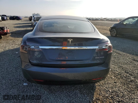 2021 Tesla Model S Long Range Plus with VIN 5YJSA1E20MF425022, listed as a Copart auction lot 46169645 with 16,786 mi miles and Salvage title. Bid and sale history available at DreamBid. Image 6.