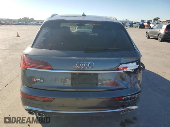 2022 Audi SQ5 Premium with VIN WA1A4AFYXN2102097, listed as a Copart auction lot 80156244 with 20,458 mi miles and Salvage Title. Bid and sale history available at DreamBid. Image 6.