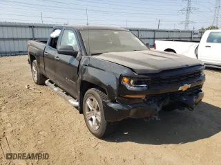 2017 Chevrolet Silverado 1500 Custom with VIN 1GCVKPEH1HZ158488, listed as a Copart auction lot 71665594 with 0 mi miles and Salvage Title. Bid and sale history available at carsss.com. Image 4.