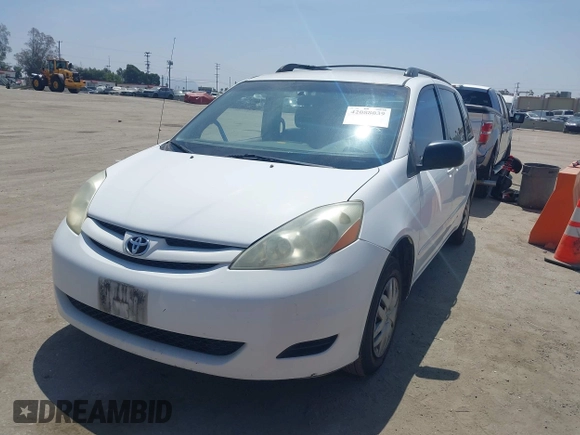 2006 Toyota Sienna CE with VIN 5TDZA23CX6S405973, listed as a IAAI auction lot 42088039 with 260,115 mi miles and . Bid and sale history available at DreamBid. Image 2.