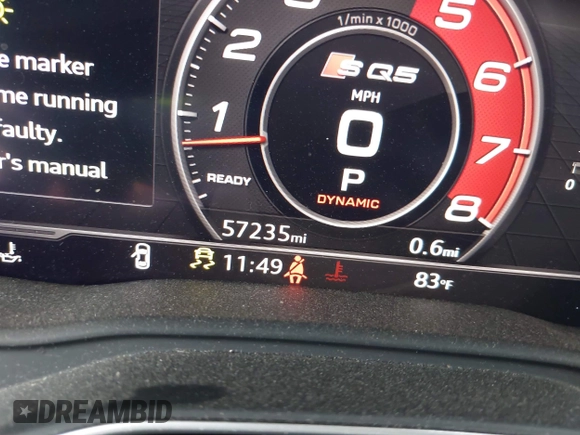 2018 Audi SQ5 Premium Plus z VIN WA1A4AFYXJ2169180, wystawiony jako IAAI lot #42471340 z przebiegiem 57 235 mil mil oraz . Historia ofert i sprzedaży dostępna na DreamBid. Obrazek 15.