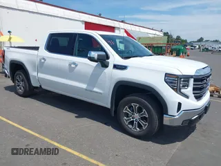 2025 GMC Sierra 1500 SLT z VIN 1GTUUDED9SZ244849, wystawiony jako IAAI lot #42519807 z przebiegiem 3 817 mil mil oraz . Historia ofert i sprzedaży dostępna na DreamBid. Obrazek 1.