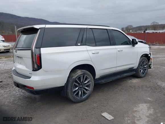 2023 Cadillac Escalade 4WD Sport with VIN 1GYS4EKL8PR373742, listed as a IAAI auction lot 41109624 with 15,776 mi miles. Bid and sale history available at carsss.com. Image 4.