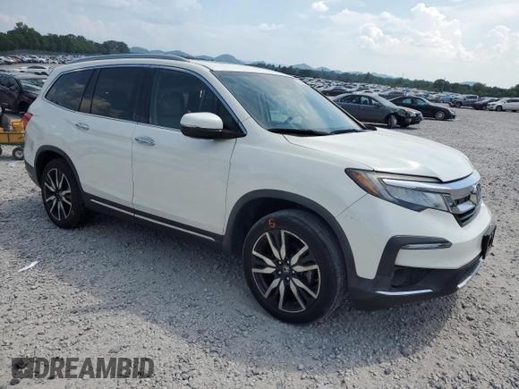 2019 Honda Pilot Touring 8-Passenger with VIN 5FNYF6H96KB067035, listed as a Copart auction lot 63933195 with 46,514 mi miles and Salvage title. Bid and sale history available at DreamBid. Image 4.