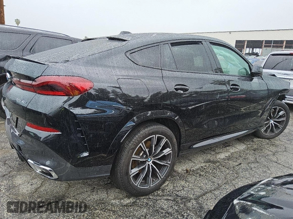 2025 BMW X6 xDrive40i with VIN 5UX33EX02S9W96445, listed as a Copart auction lot 49063285 with 0 mi miles and Clean Title. Bid and sale history available at carsss.com. Image 3.