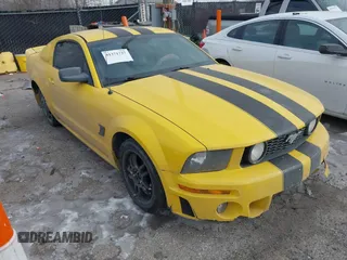 2005 Ford Mustang Deluxe with VIN 1ZVFT80N255238404, listed as a IAAI auction lot 41371727 with 150,443 mi miles. Bid and sale history available at carsss.com. Image 1.