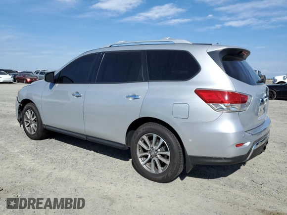 2014 Nissan Pathfinder Platinum with VIN 5N1AR2MM0EC619184, listed as a Copart auction lot 50825225 with 78,287 mi miles and Salvage Title. Bid and sale history available at carsss.com. Image 2.
